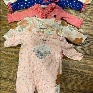 Pink Floral Kids One Piece